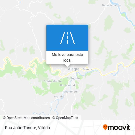 Rua João Tanure mapa