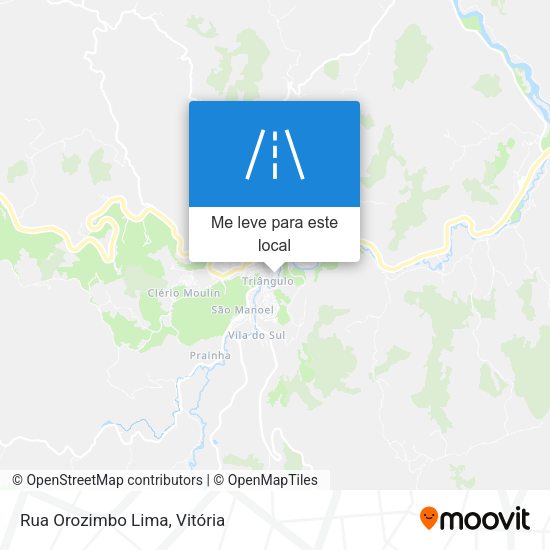 Rua Orozimbo Lima mapa