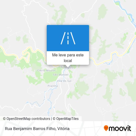 Rua Benjamim Barros Filho mapa