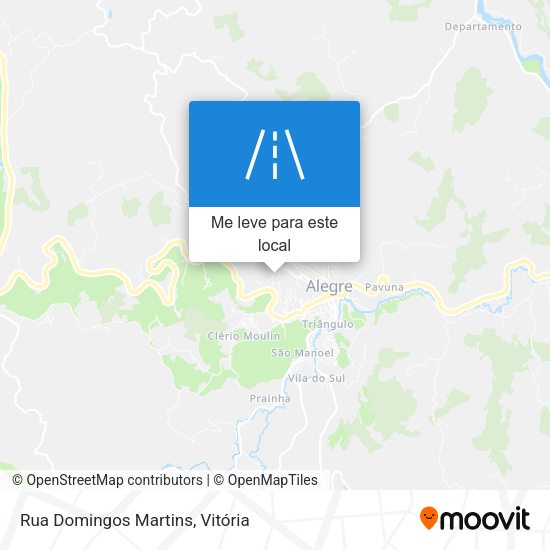 Rua Domingos Martins mapa