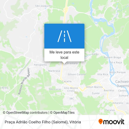 Praça Adrião Coelho Filho (Salomé) mapa