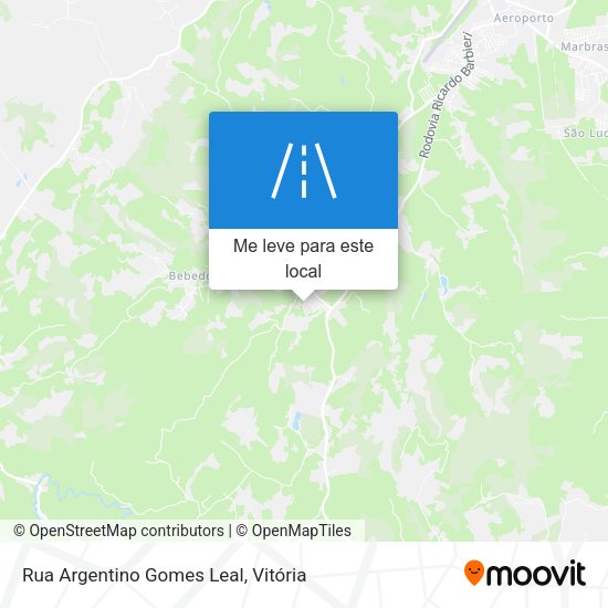 Rua Argentino Gomes Leal mapa