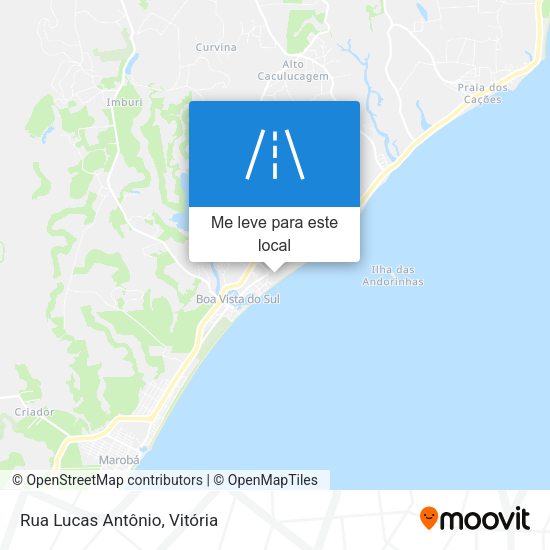 Rua Lucas Antônio mapa