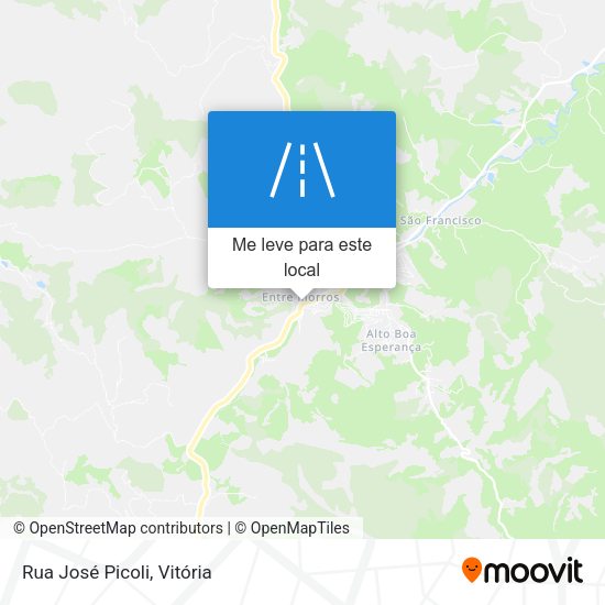 Rua José Picoli mapa