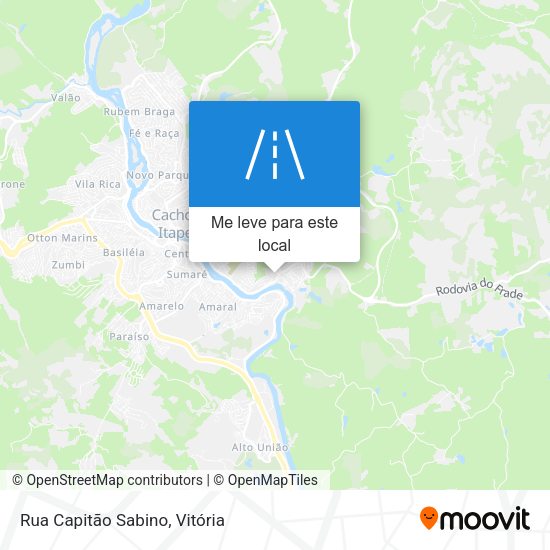 Rua Capitão Sabino mapa