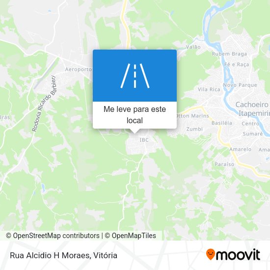 Rua Alcidio H Moraes mapa