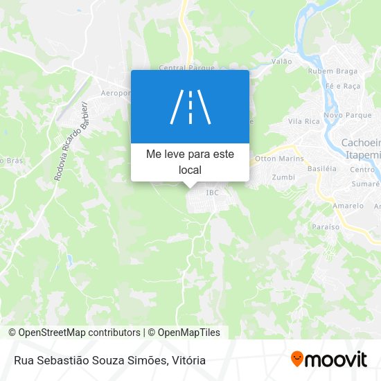Rua Sebastião Souza Simões mapa