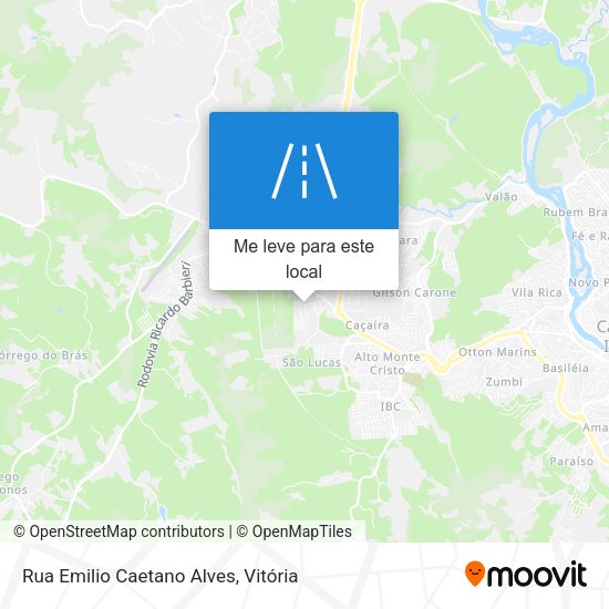 Rua Emilio Caetano Alves mapa