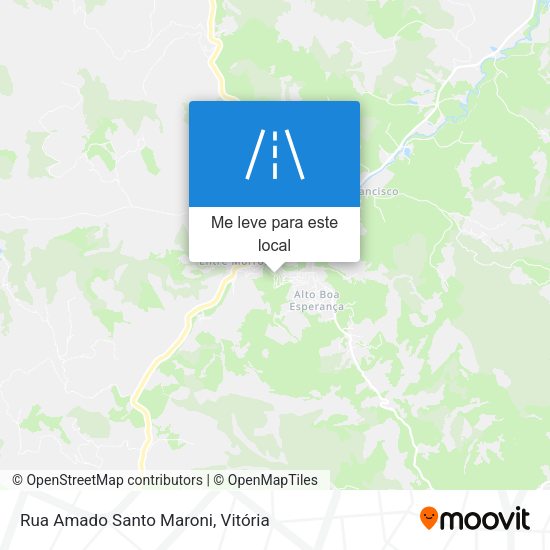Rua Amado Santo Maroni mapa