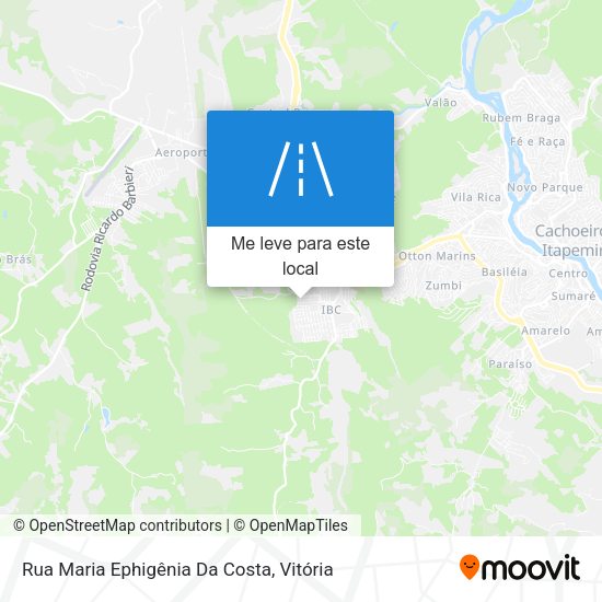 Rua Maria Ephigênia Da Costa mapa