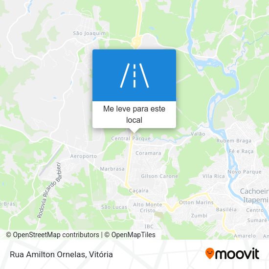 Rua Amilton Ornelas mapa