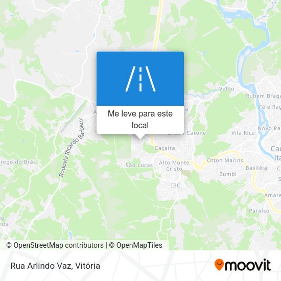Rua Arlindo Vaz mapa