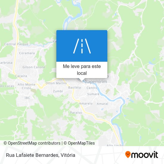 Rua Lafaiete Bernardes mapa