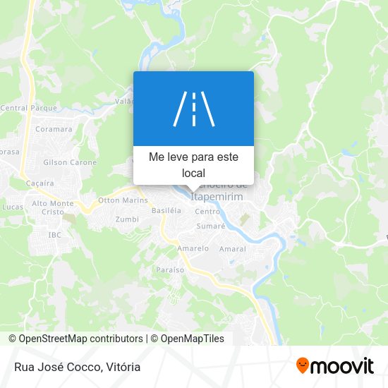 Rua José Cocco mapa
