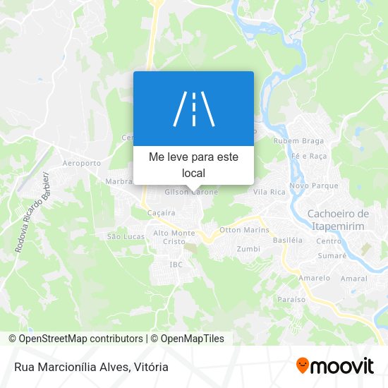 Rua Marcionília Alves mapa