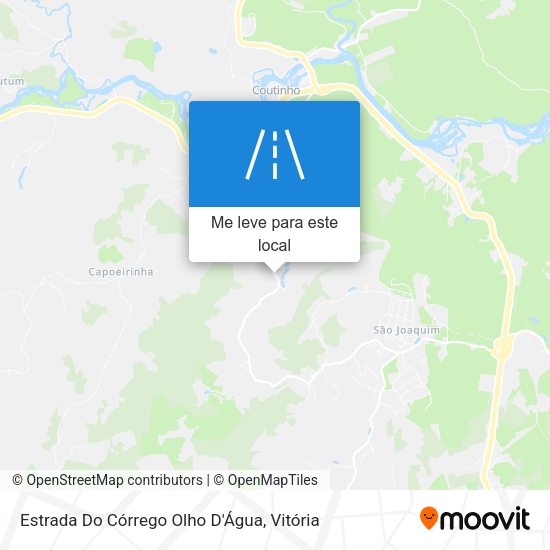 Estrada Do Córrego Olho D'Água mapa