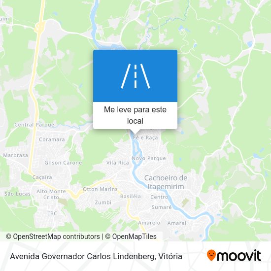Avenida Governador Carlos Lindenberg mapa