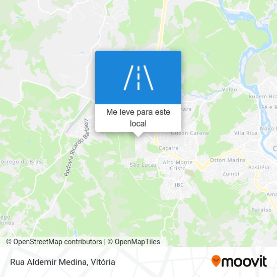 Rua Aldemir Medina mapa