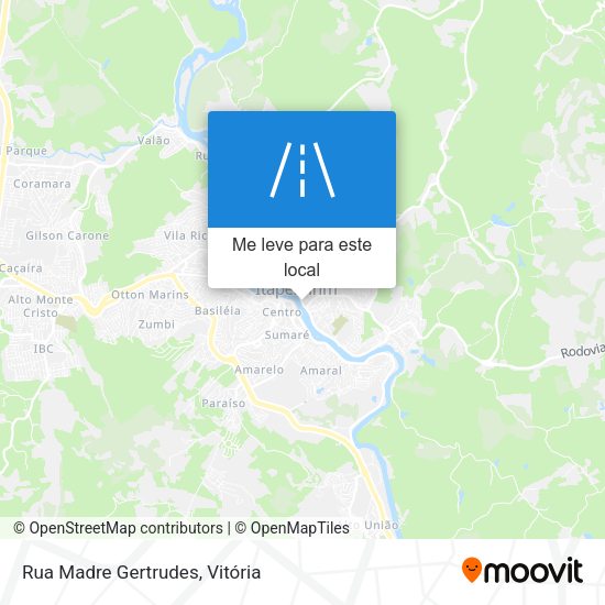 Rua Madre Gertrudes mapa