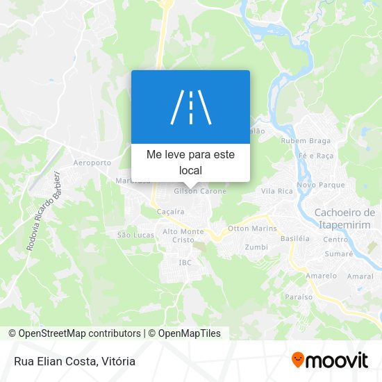 Rua Elian Costa mapa