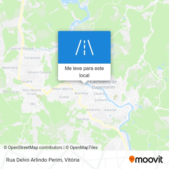 Rua Delvo Arlindo Perim mapa