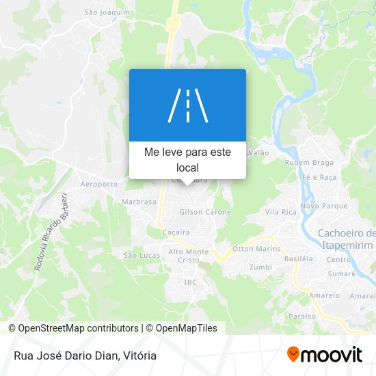 Rua José Dario Dian mapa