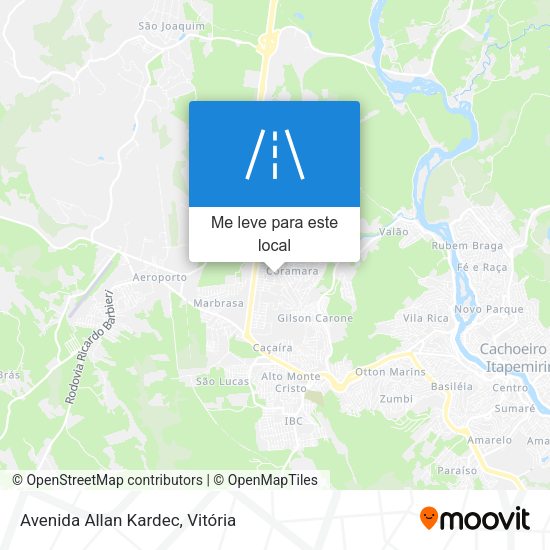 Avenida Allan Kardec mapa