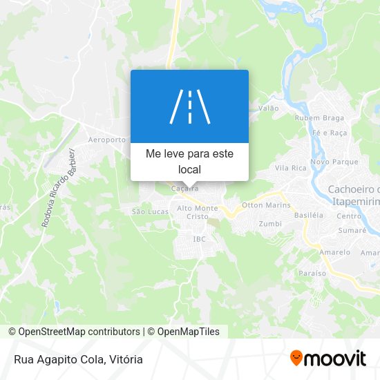 Rua Agapito Cola mapa