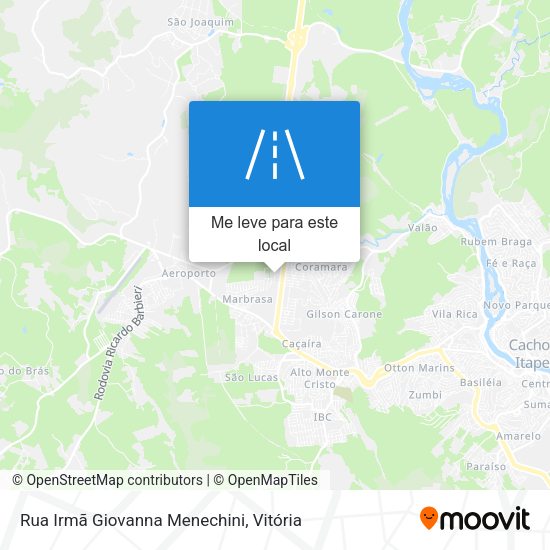Rua Irmã Giovanna Menechini mapa