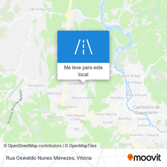 Rua Oswaldo Nunes Menezes mapa