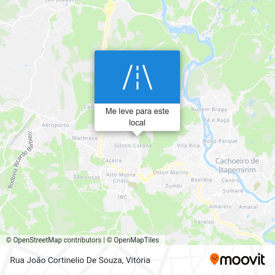 Rua João Cortinelio De Souza mapa