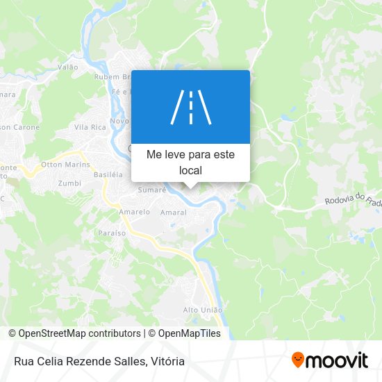 Rua Celia Rezende Salles mapa