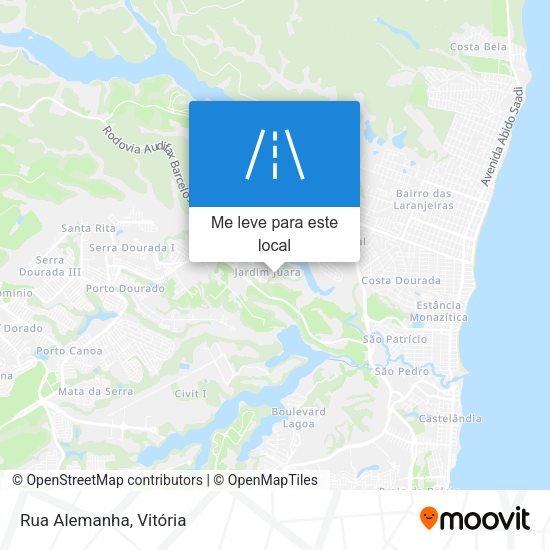 Rua Alemanha mapa