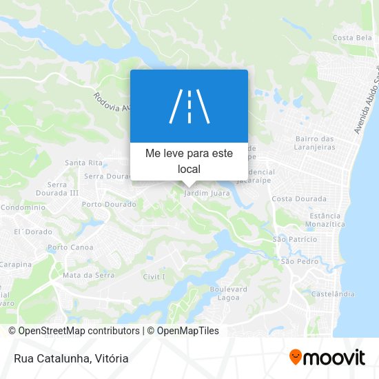 Rua Catalunha mapa