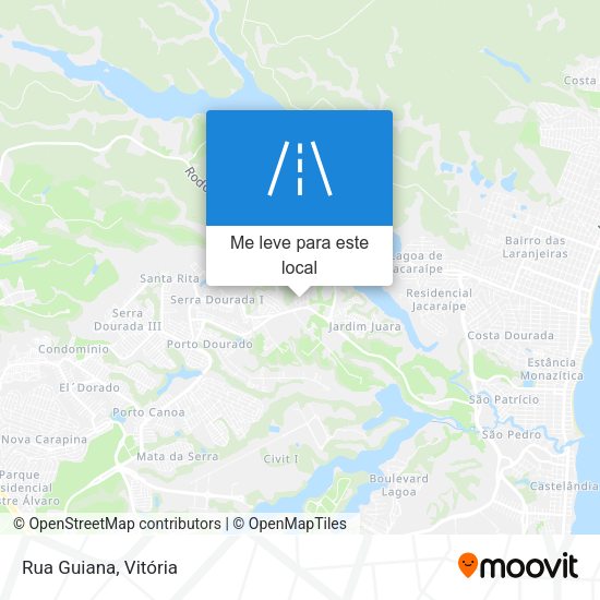Rua Guiana mapa