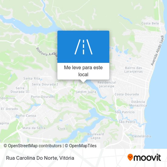 Rua Carolina Do Norte mapa