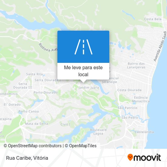Rua Caribe mapa