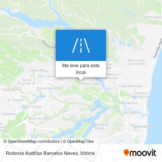 Rodovia Audifax Barcelos Neves mapa