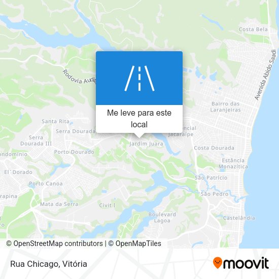 Rua Chicago mapa