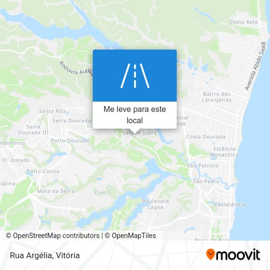 Rua  Argélia mapa