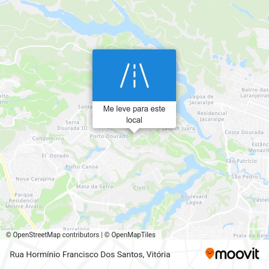 Rua Hormínio Francisco Dos Santos mapa
