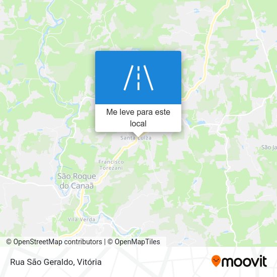 Rua São Geraldo mapa