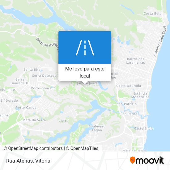 Rua Atenas mapa