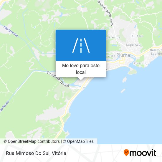 Rua Mimoso Do Sul mapa