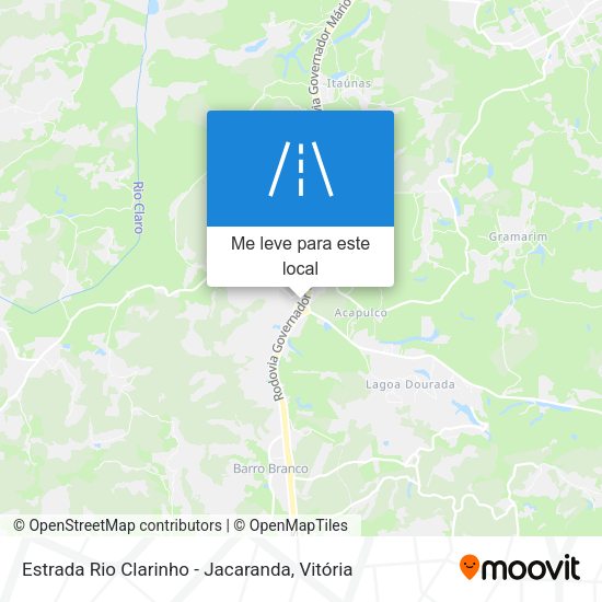 Estrada Rio Clarinho - Jacaranda mapa