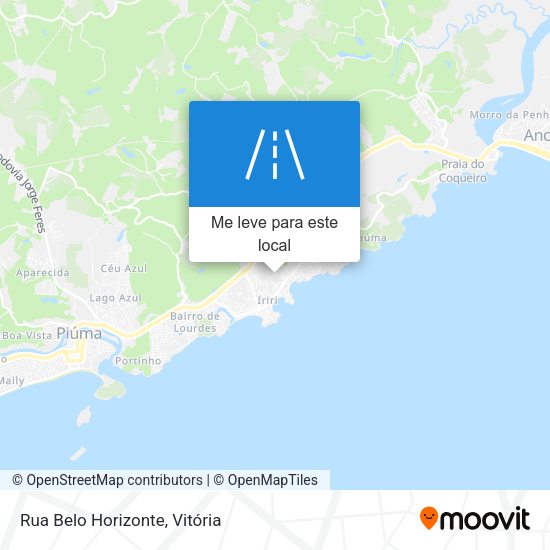 Rua Belo Horizonte mapa