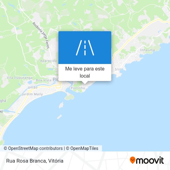 Rua Rosa Branca mapa