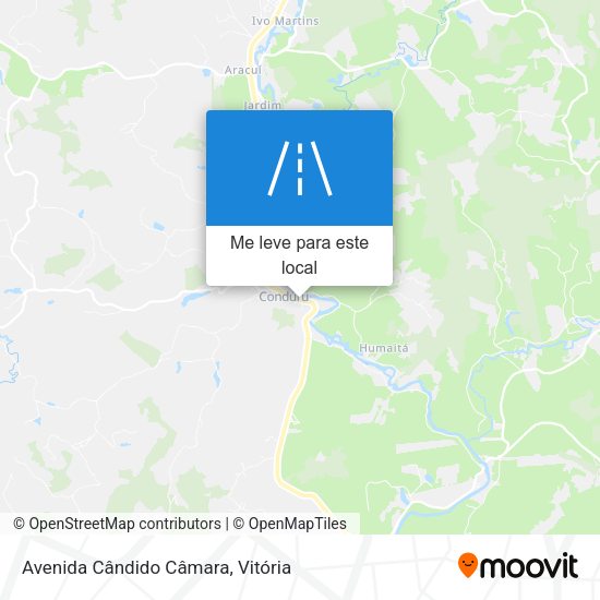 Avenida Cândido Câmara mapa