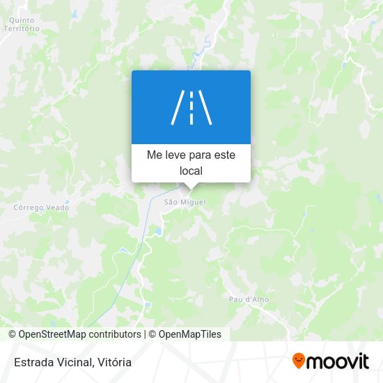 Estrada Vicinal mapa