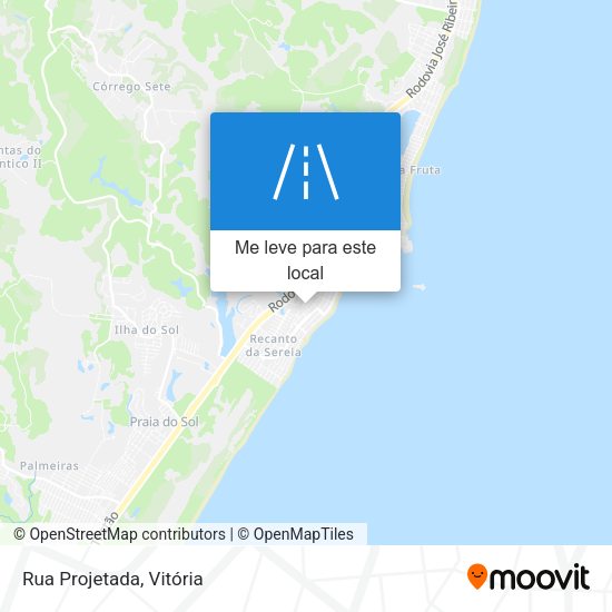 Rua Projetada mapa